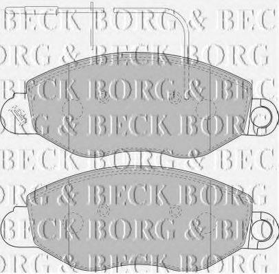 BORG & BECK BBP1850 Комплект гальмівних колодок, дискове гальмо