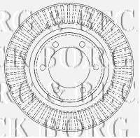 BORG & BECK BBD4502 гальмівний диск