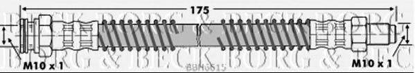 BORG & BECK BBH6615 Гальмівний шланг