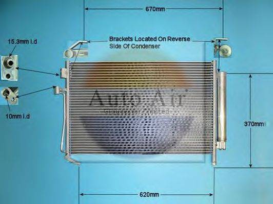 AUTO AIR GLOUCESTER 168903 Конденсатор, кондиціонер