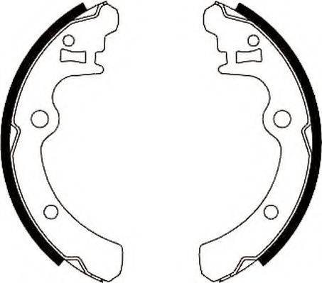JURID 361411J Комплект гальмівних колодок