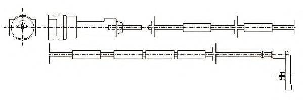 JURID 581346 Сигналізатор, знос гальмівних колодок