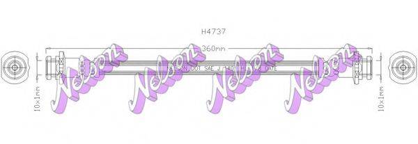BROVEX-NELSON H4737 Гальмівний шланг