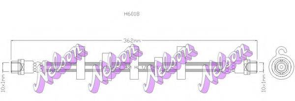 BROVEX-NELSON H6018 Гальмівний шланг