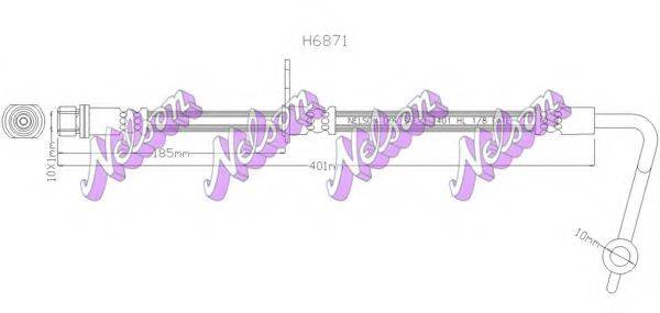 BROVEX-NELSON H6871 Гальмівний шланг