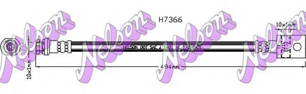 BROVEX-NELSON H7366 Гальмівний шланг