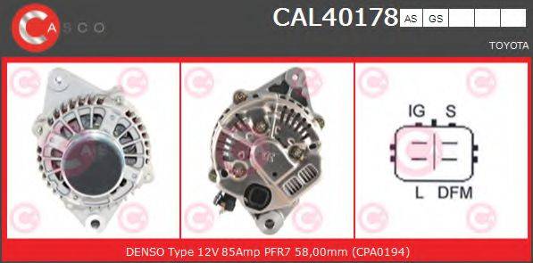 CASCO CAL40178AS Генератор