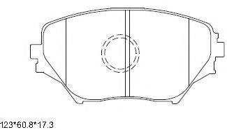 ASIMCO KD2640 Комплект гальмівних колодок, дискове гальмо