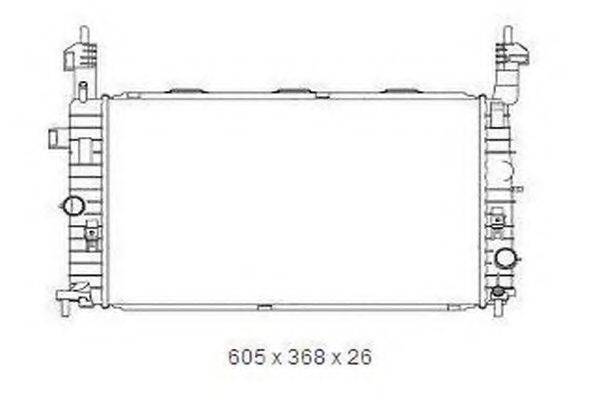 ORDONEZ 2065047 Радіатор, охолодження двигуна