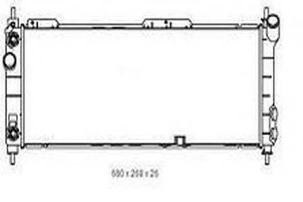 ORDONEZ 2065085 Радіатор, охолодження двигуна