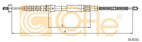 COFLE 108231 Трос, стоянкова гальмівна система