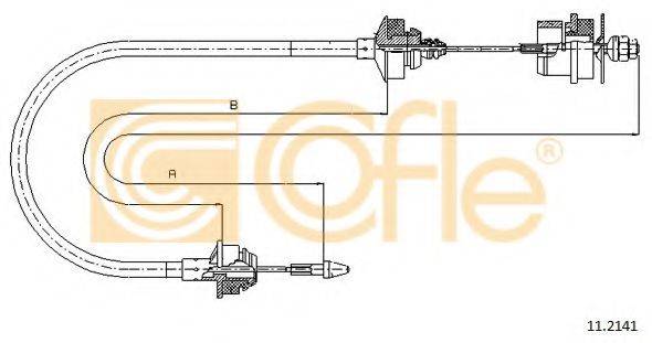 COFLE 112141 Трос, управління зчепленням