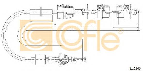 COFLE 112146 Трос, управління зчепленням