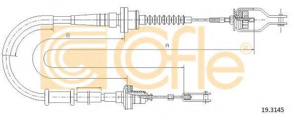 COFLE 193145 Трос, управління зчепленням