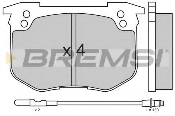 BREMSI BP2159 Комплект гальмівних колодок, дискове гальмо