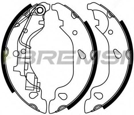 BREMSI GF0157 Комплект гальмівних колодок
