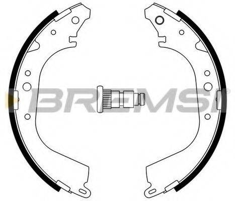 BREMSI GF0555A Комплект гальмівних колодок