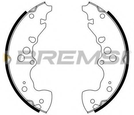 BREMSI GF0923 Комплект гальмівних колодок