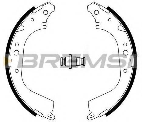 BREMSI GF0937A Комплект гальмівних колодок