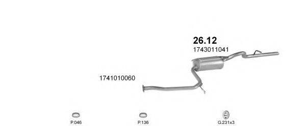 POLMO POLMO10384 Система випуску ОГ