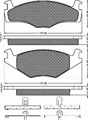 BSF 10215 Комплект гальмівних колодок, дискове гальмо