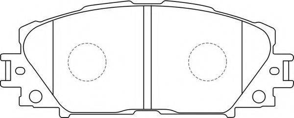 FIT FP1184 Комплект гальмівних колодок, дискове гальмо