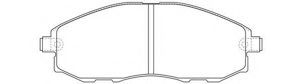 FIT FP1712 Комплект гальмівних колодок, дискове гальмо