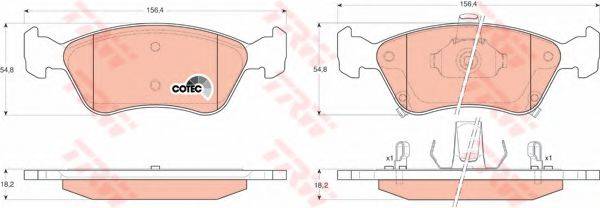 DR!VE+ DP1010100170 Комплект гальмівних колодок, дискове гальмо