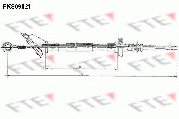 FTE FKS09021 Трос, управління зчепленням