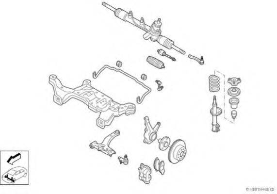 HERTH+BUSS JAKOPARTS N00419VA Рульове управління; Підвіска колеса