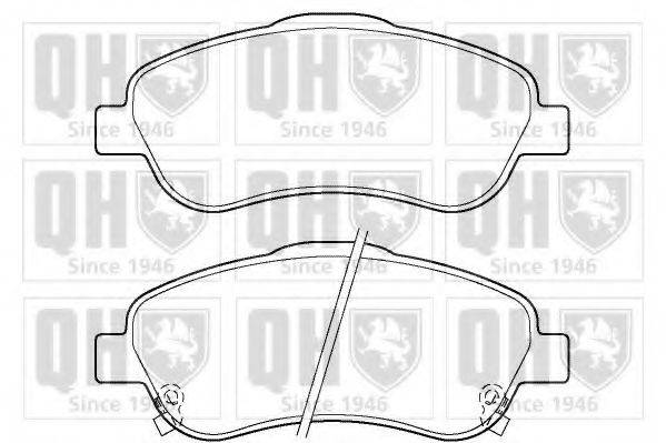 QUINTON HAZELL BP1395 Комплект гальмівних колодок, дискове гальмо