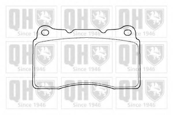 QUINTON HAZELL BP1473 Комплект гальмівних колодок, дискове гальмо