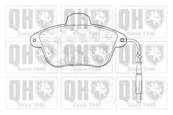 QUINTON HAZELL BP700 Комплект гальмівних колодок, дискове гальмо