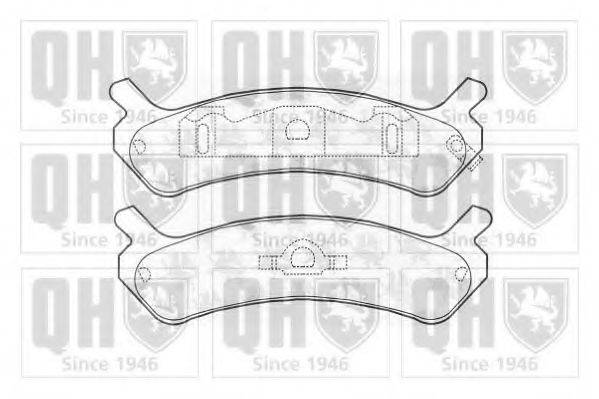 QUINTON HAZELL BP915 Комплект гальмівних колодок, дискове гальмо