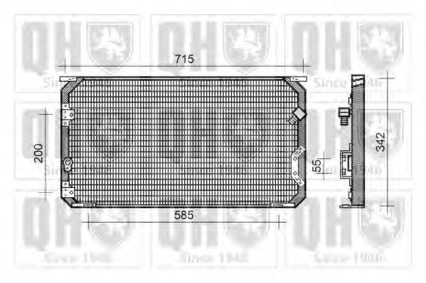 QUINTON HAZELL QCN167 Конденсатор, кондиціонер