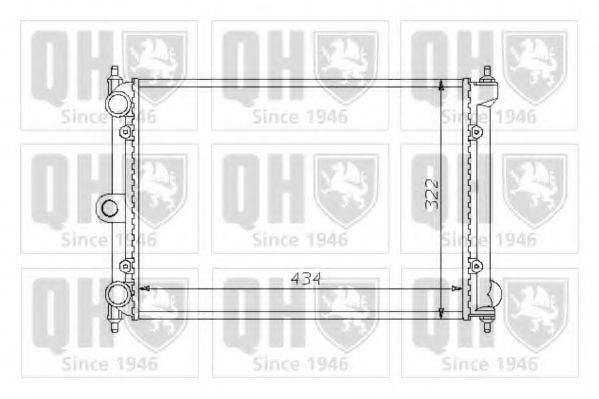 QUINTON HAZELL QER1407 Радіатор, охолодження двигуна