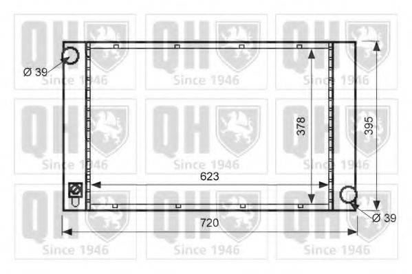 QUINTON HAZELL QER1569 Радіатор, охолодження двигуна