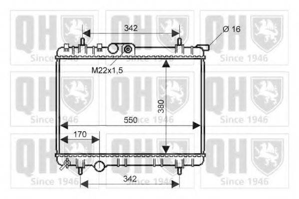 QUINTON HAZELL QER2277 Радіатор, охолодження двигуна
