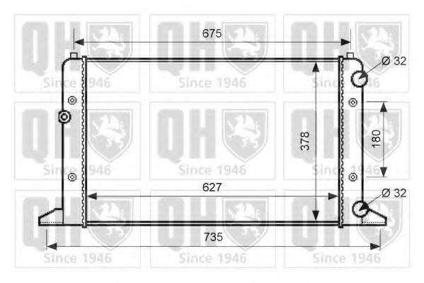 QUINTON HAZELL QER2582 Радіатор, охолодження двигуна