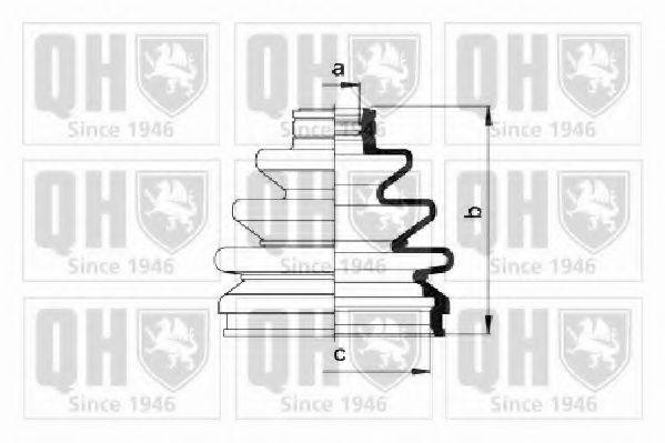 QUINTON HAZELL QJB427 Комплект пильника, приводний вал
