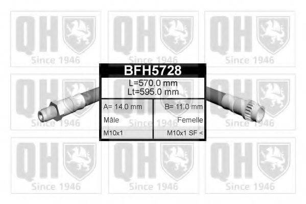 QUINTON HAZELL BFH5728 Гальмівний шланг