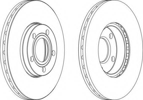FERODO DDF1014C1 гальмівний диск