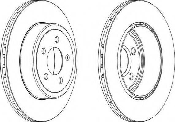 FERODO DDF17661 гальмівний диск