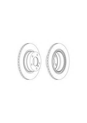 FERODO DDF18511 гальмівний диск