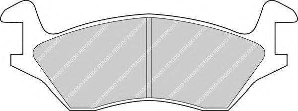 FERODO FDB193 Комплект гальмівних колодок, дискове гальмо