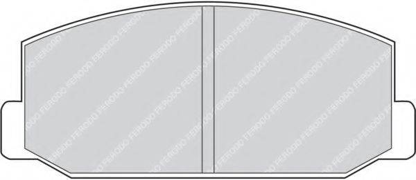 FERODO FDB216 Комплект гальмівних колодок, дискове гальмо