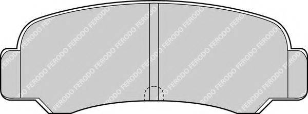 FERODO FDB283 Комплект гальмівних колодок, дискове гальмо