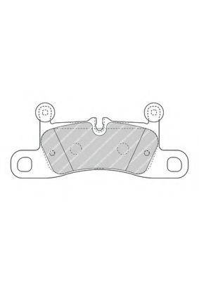 FERODO FDB4424 Комплект гальмівних колодок, дискове гальмо