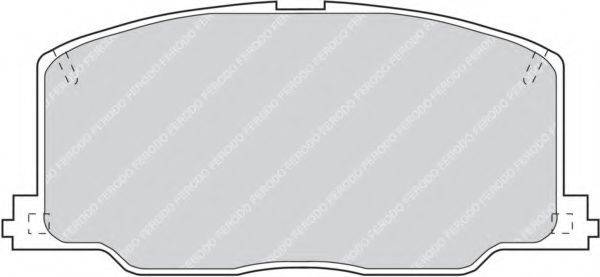 FERODO FDB602 Комплект гальмівних колодок, дискове гальмо