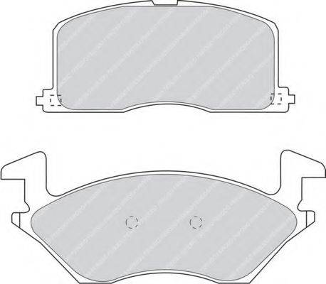 FERODO FDB943 Комплект гальмівних колодок, дискове гальмо